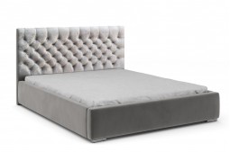 Łóżko z pikowanym...