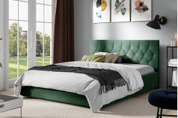 Tapicerowane łóżko z...