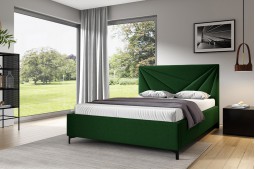 Łóżko z wysokim wezgłowiem...