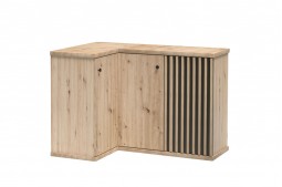 Komoda narożna z lamelami...