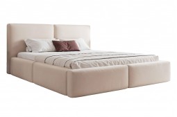 Łóżko w nowoczesnym stylu z...