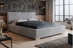 Łóżko tapicerowane z...